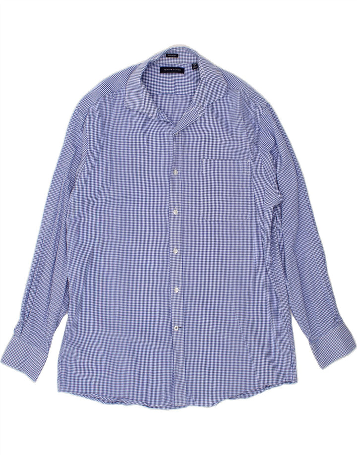 TOMMY HILFIGER Mens Regular Fit Shirt Size 16 1/2  Large Blue Gingham Vintage Tommy Hilfiger and Second-Hand Tommy Hilfiger from Messina Hembry 