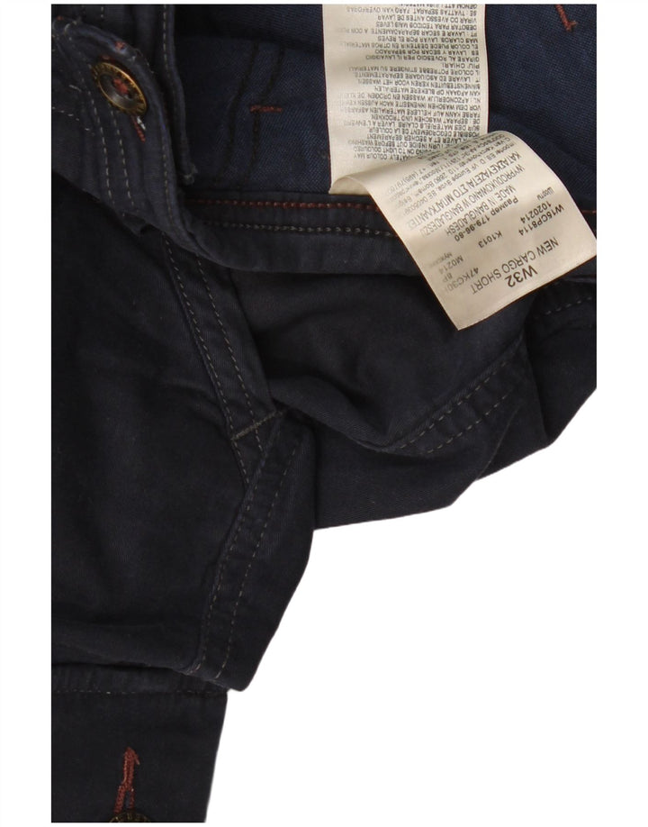 Wrangler Herren Cargoshorts W32 Medium Marineblau Baumwolle