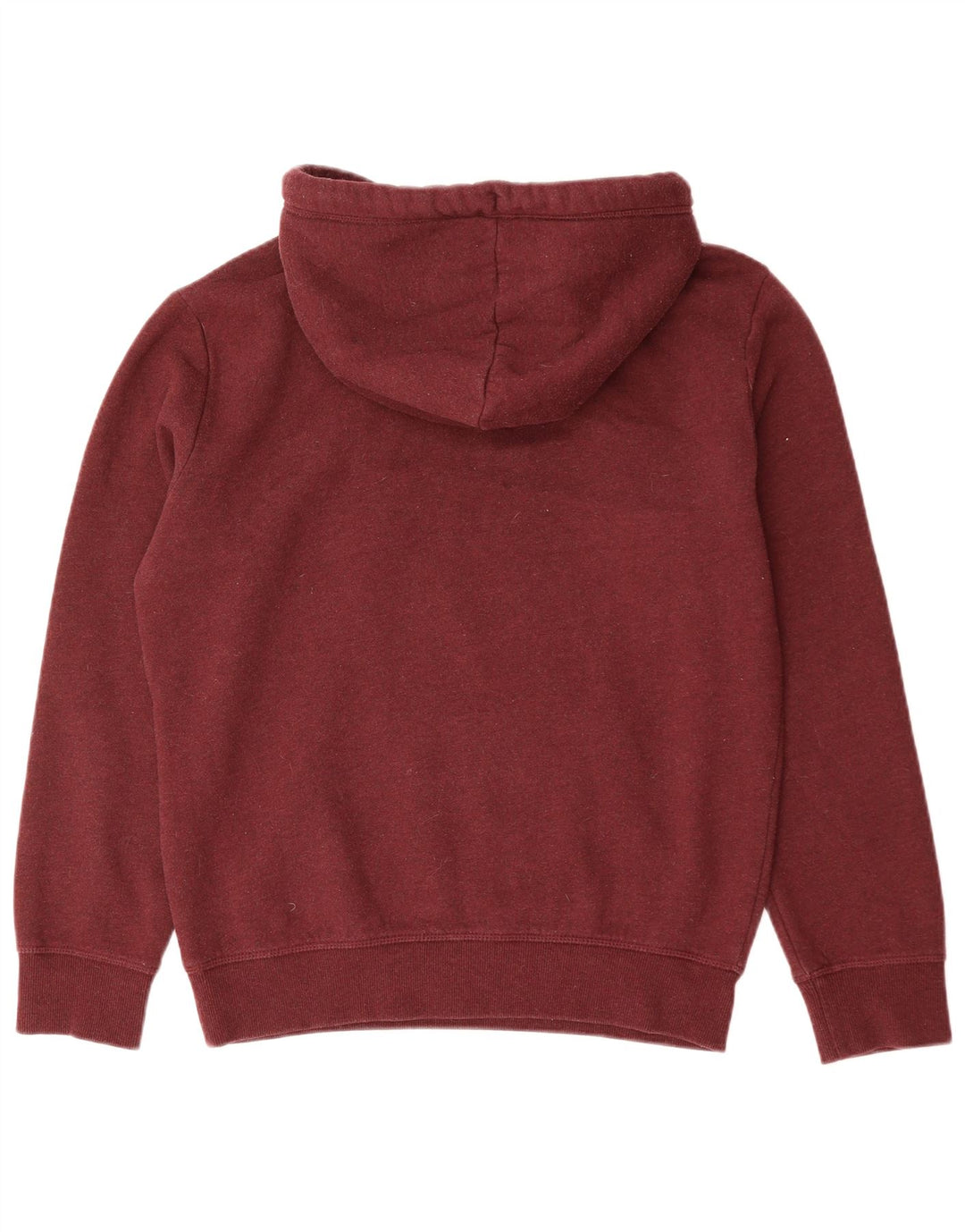 Superdry Herren-Kapuzenpullover aus mittlerer burgunderroter Baumwolle