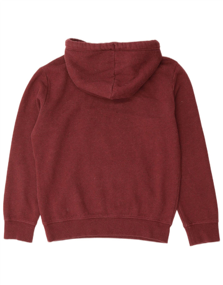 Superdry Herren-Kapuzenpullover aus mittlerer burgunderroter Baumwolle