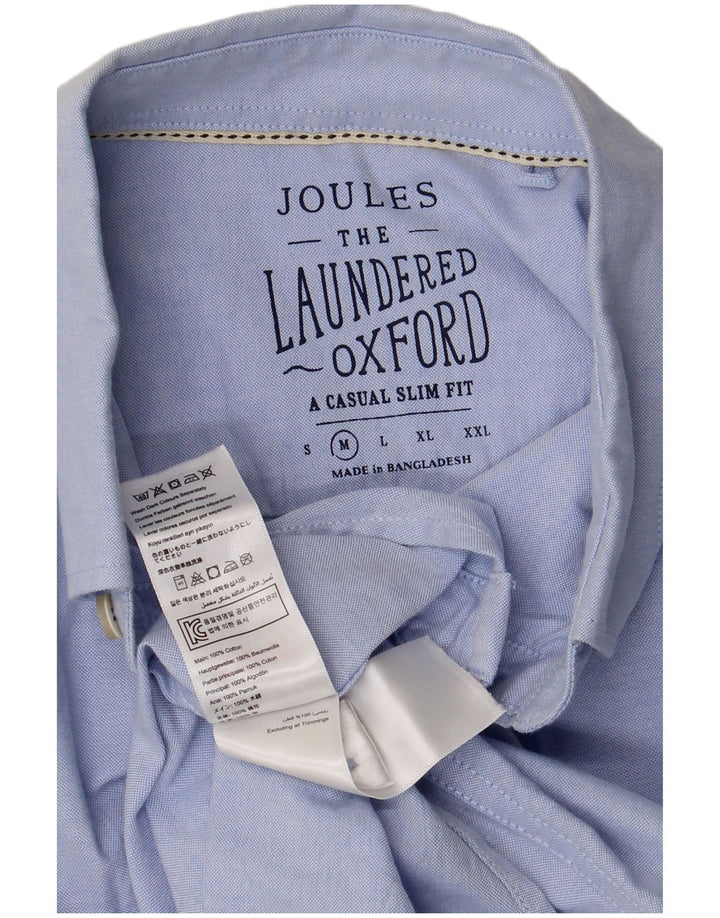 Joules Slim-Fit-Hemd für Herren aus mittelblauer Baumwolle