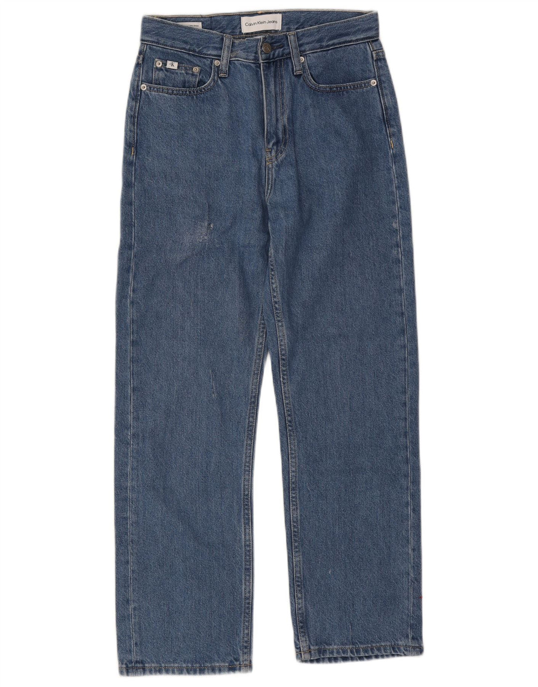 CALVIN KLEIN Damen Straight Jeans W26 L27 Blau