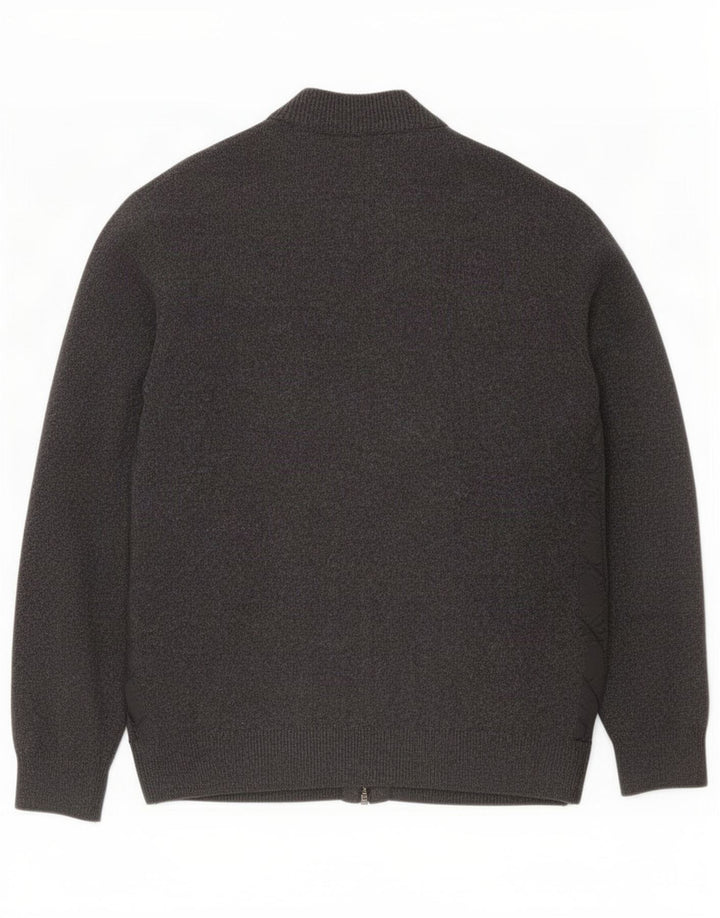 Barbour Herren-Cardigan-Pullover, große graue Wolle