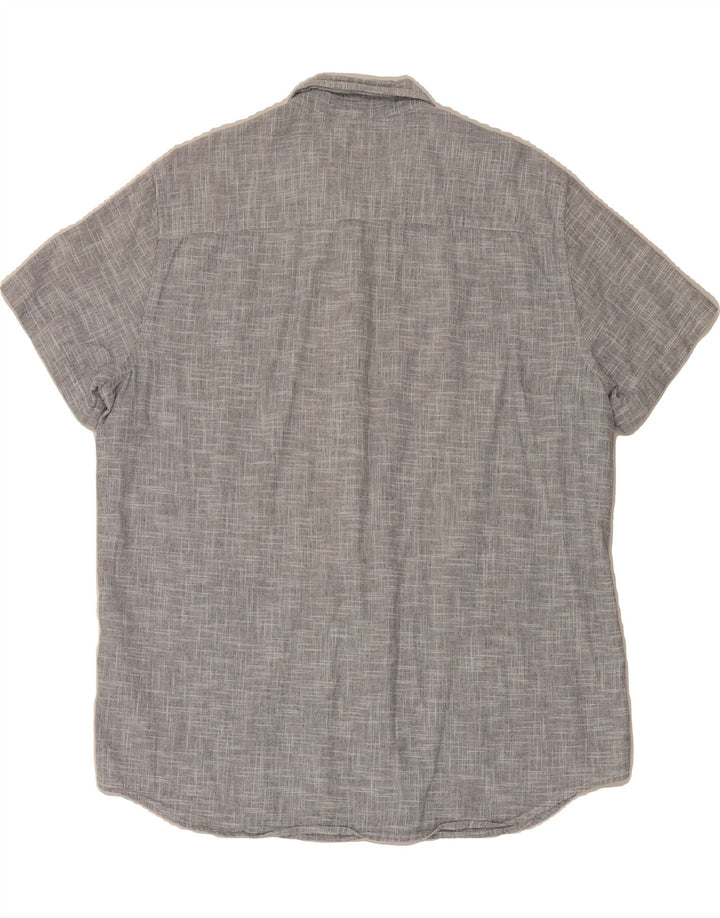 MUSTANG Mens Regular Fit Short Sleeve Shirt XL Grey Cotton Vintage Mustang and Second-Hand Mustang from Messina Hembry 