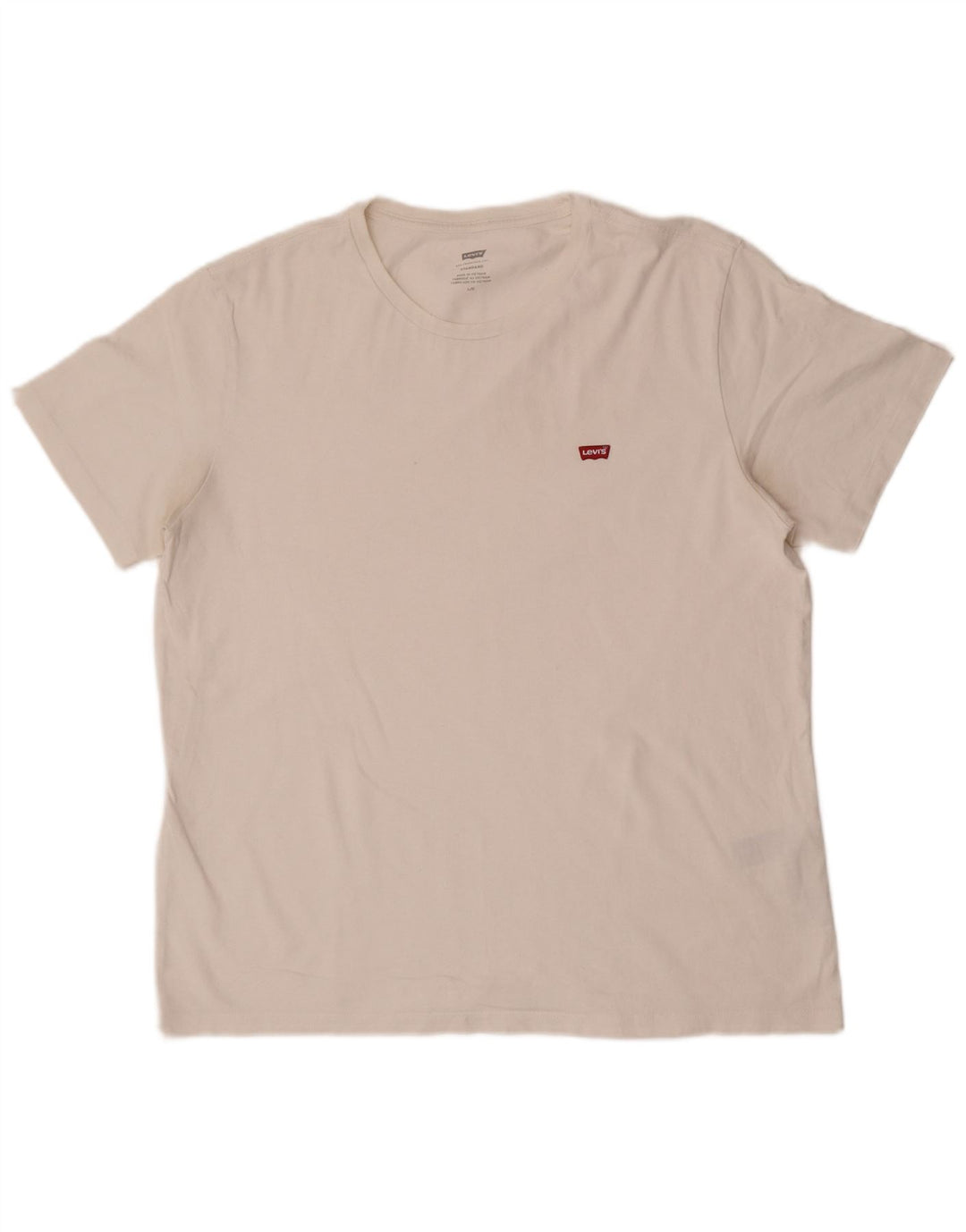 Levi's Herren Standard T-Shirt Top Large Weiß Baumwolle