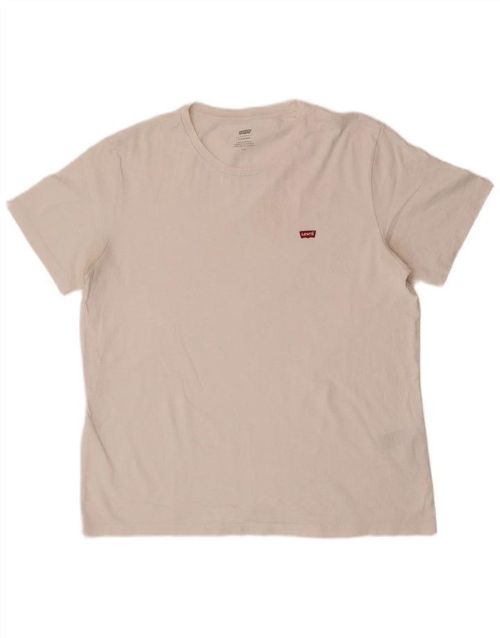 Levi's Herren Standard T-Shirt Top Large Weiß Baumwolle