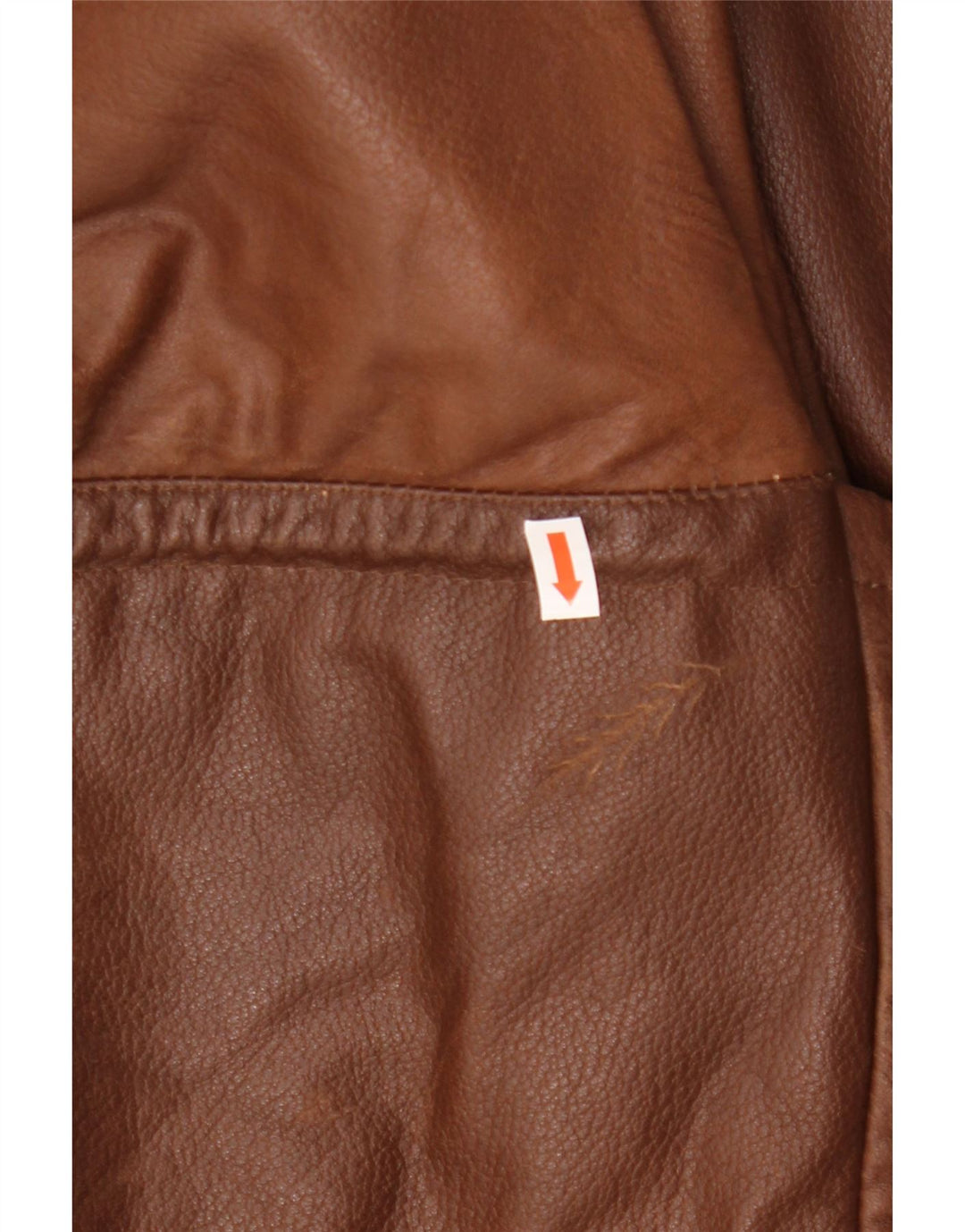 VINTAGE Herren Lederjacke UK 42 XL Braunes Leder