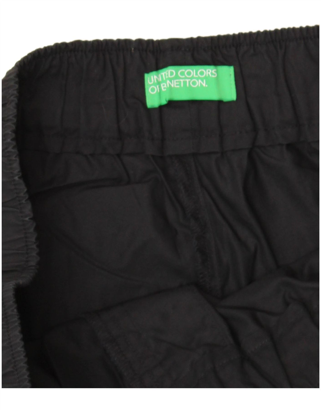 Benetton Damen Gerade Freizeithose W34 L26 Schwarz