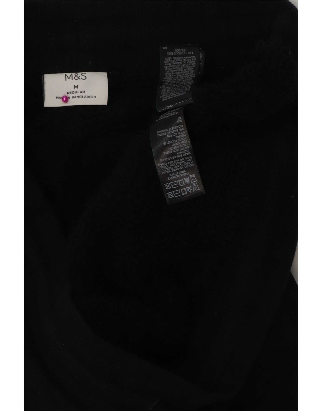 Marks & Spencer Herren-Trainingshose, normal, Jogginghose, Mittelschwarz