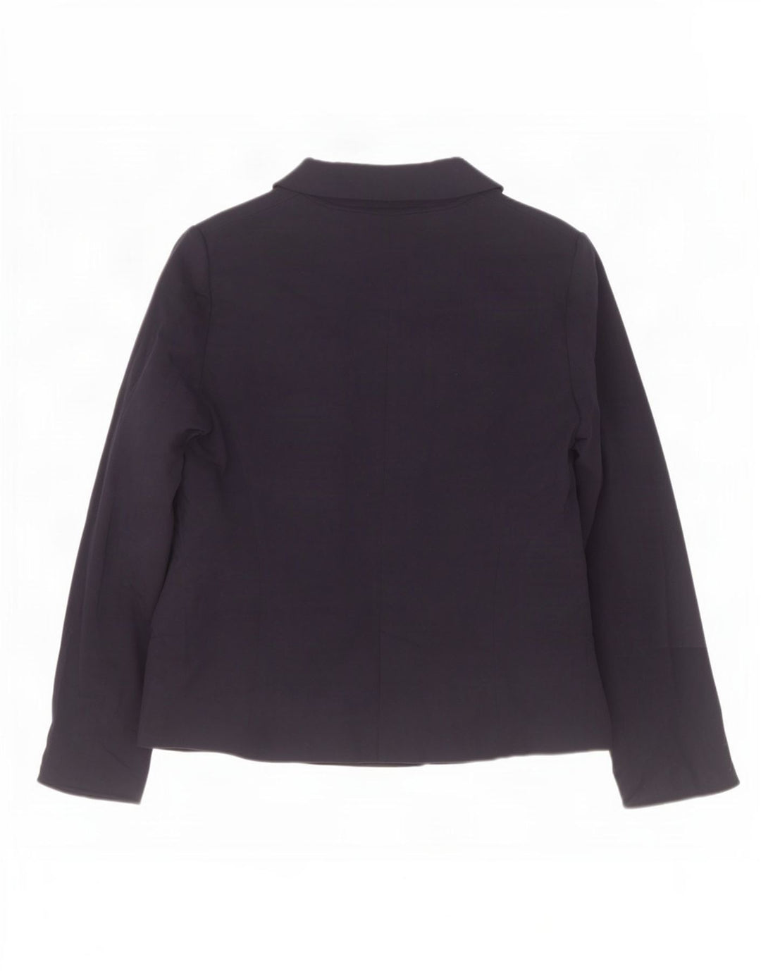 Zara Damen 1-Knopf-Blazerjacke UK 18 XL Marineblaue Viskose