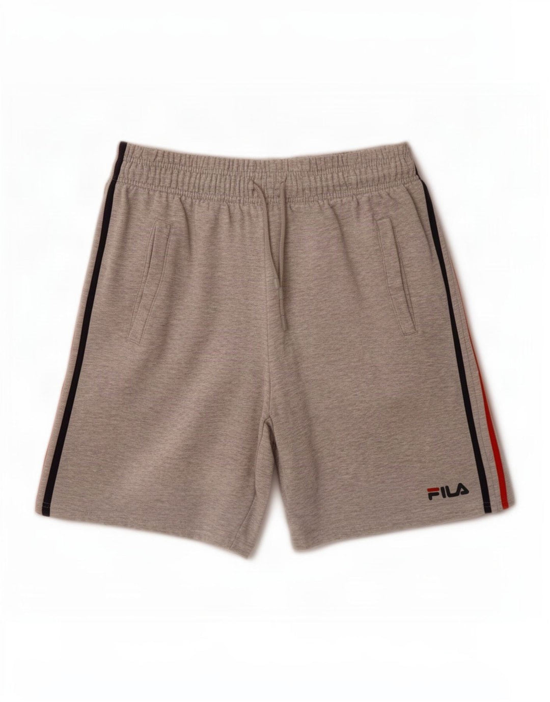 Fila Herren-Sportshorts aus mittelgrau gesprenkelter Baumwolle