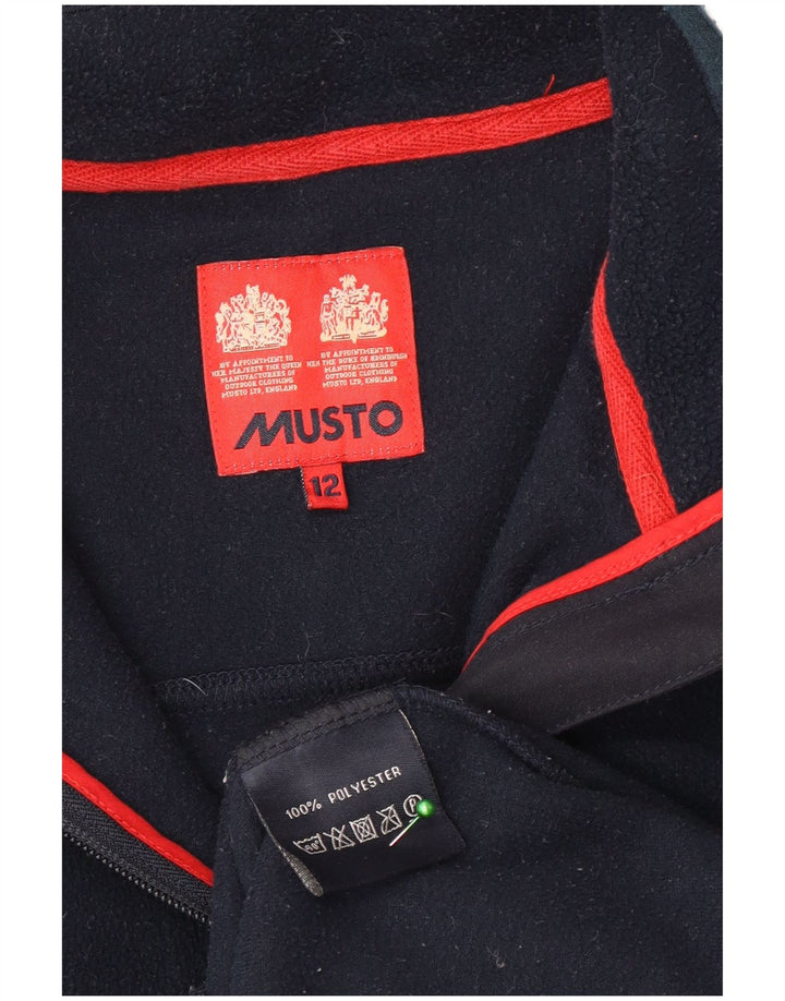 Musto Damen Fleecejacke UK 12 Medium Marineblau Polyester