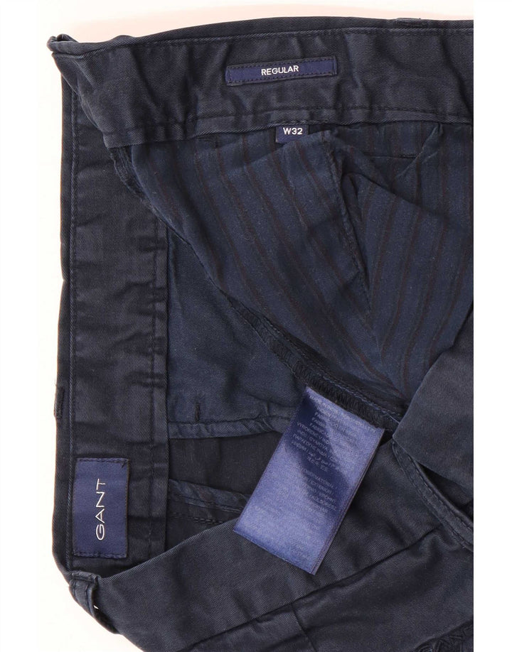 Gant Herren Regular Chino Shorts W32 Medium Navy Blue Cotton