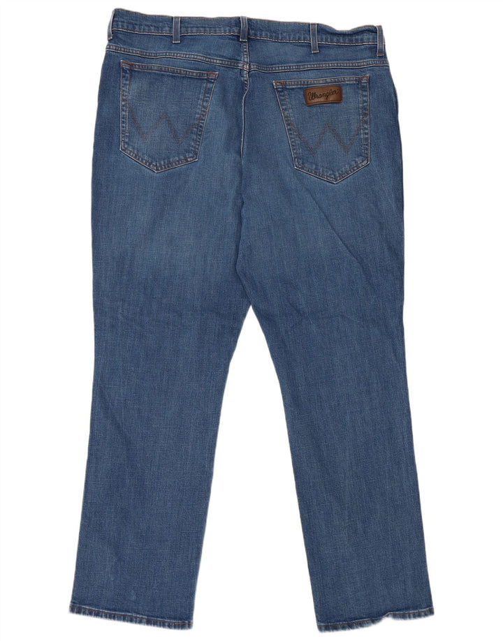 Wrangler Herren Texas Straight Jeans W44 L32 Blaue Baumwolle