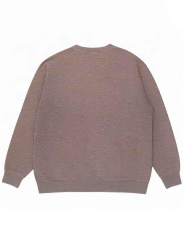 Marks & Spencer Herren Blue Harbor Sweatshirt Pullover Mittelgraue Baumwolle