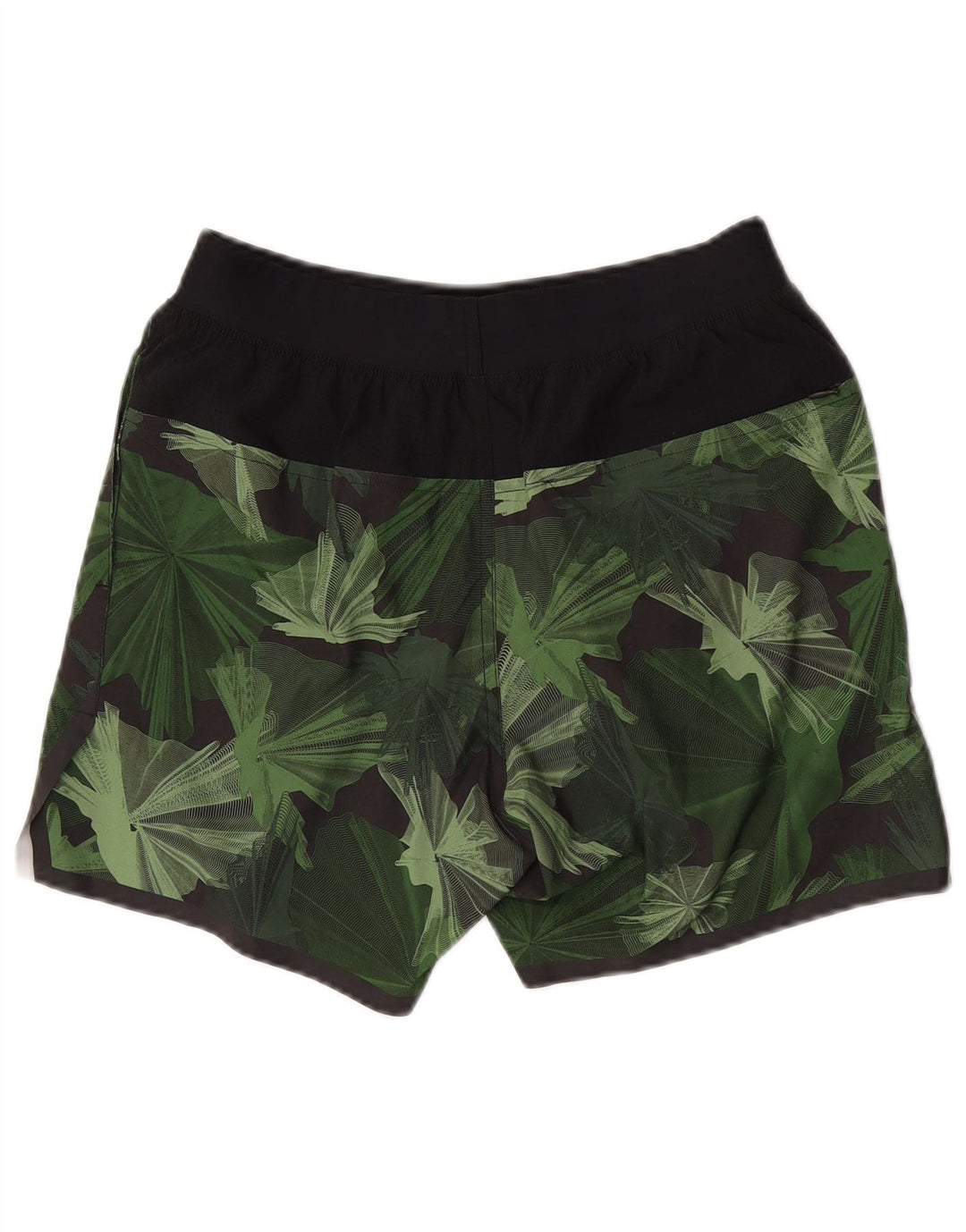 NIKE Herren-Sportshorts, klein, grün, florales Polyester