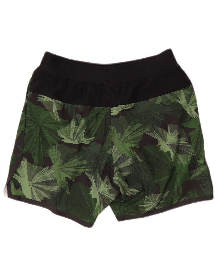 NIKE Herren-Sportshorts, klein, grün, florales Polyester