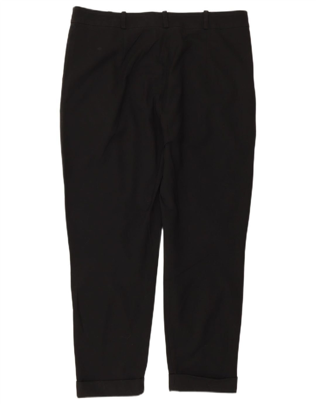 Zara Damen Tapered Cropped-Hose EU 40 Medium W30 L25 Schwarz Polyester