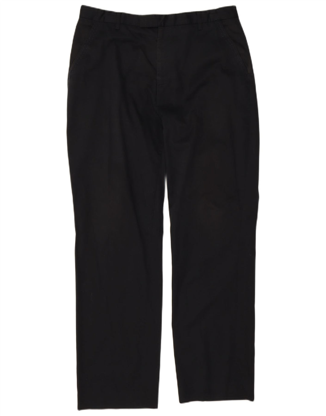 Gerade Anzughose für Herren von Ted Baker, W34, L30, schwarze Baumwolle