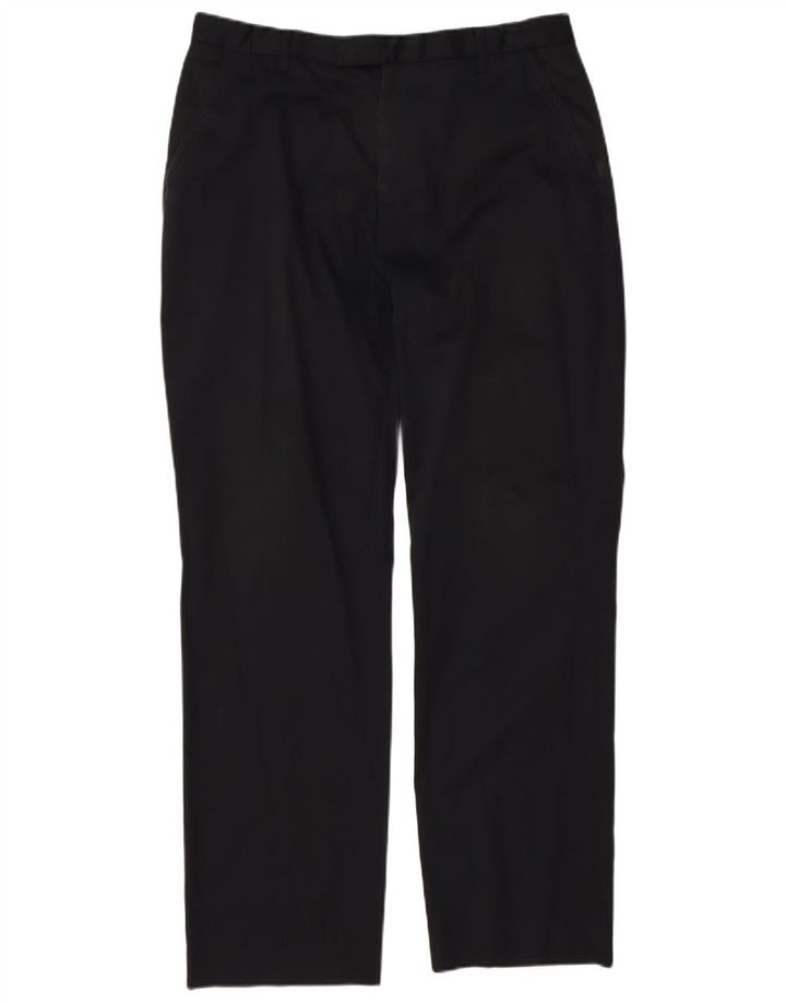 Gerade Anzughose für Herren von Ted Baker, W34, L30, schwarze Baumwolle