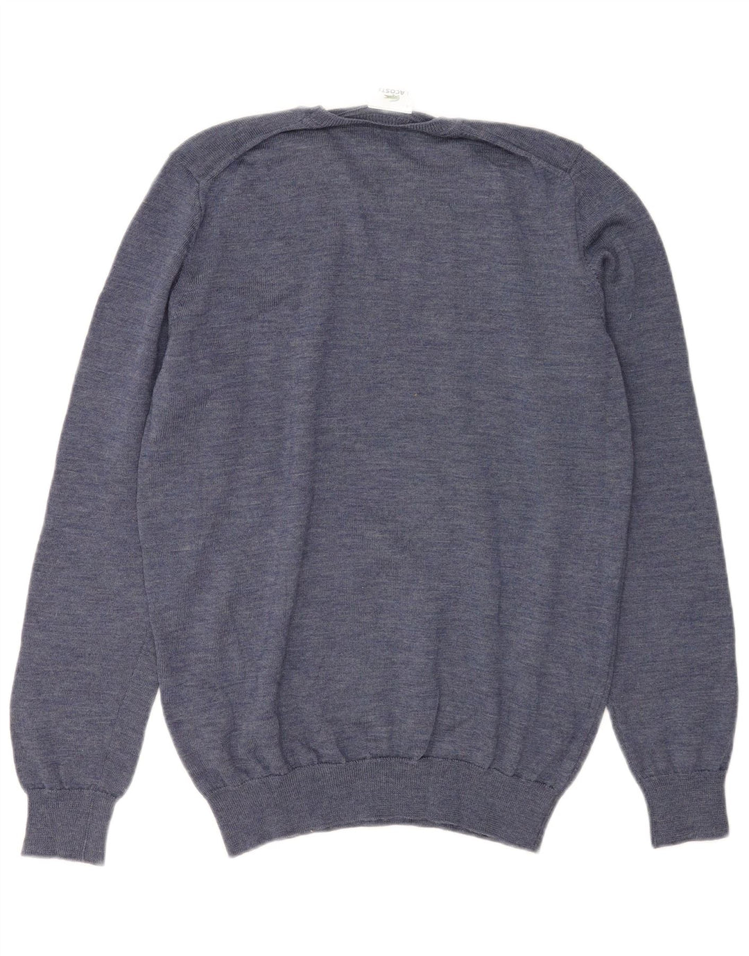 LACOSTE Herren-Pullover mit Rundhalsausschnitt, Größe 4, mittelblaue Wolle