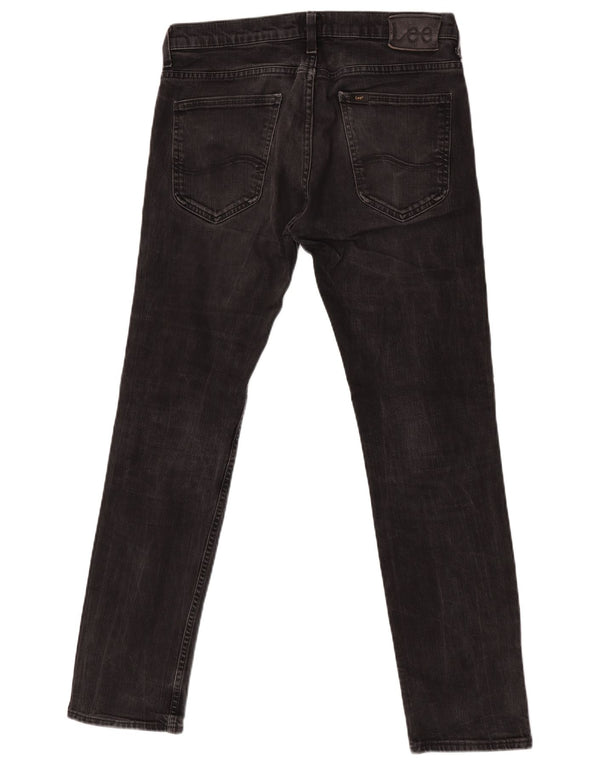 Lee Damen Powell Slim Jeans W32 L32 Schwarze Baumwolle