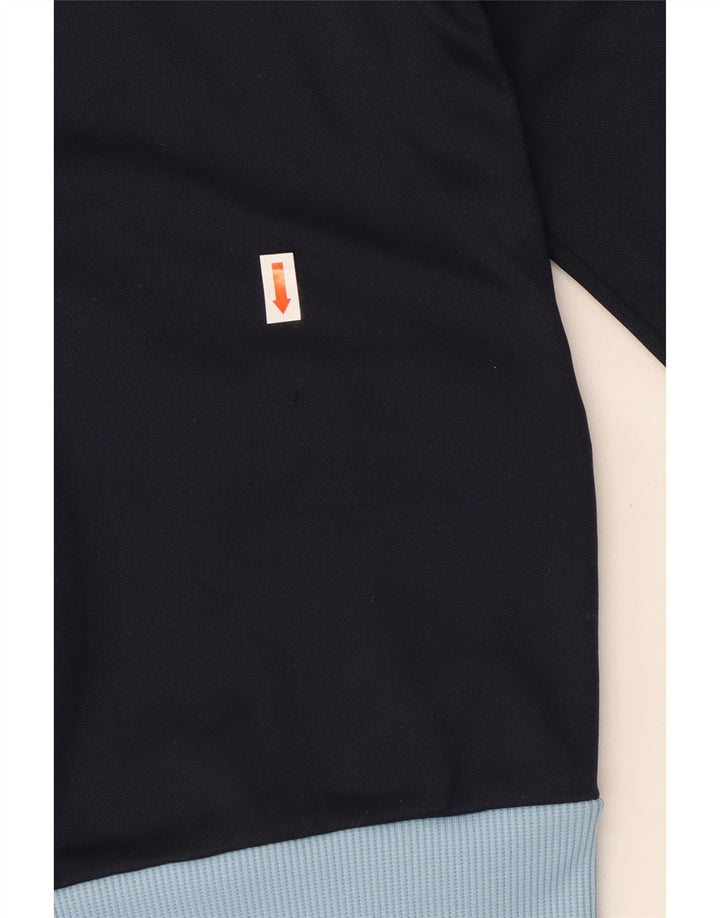 Adidas Damen-Trainingsanzug-Top-Jacke, UK 12, mittleres Marineblau, Farbblock