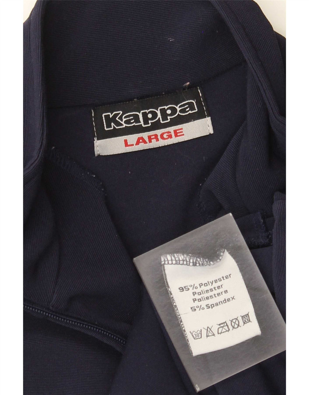 Kappa Damen-Trainingsanzug-Oberteiljacke UK 16 Large Marineblau Polyester