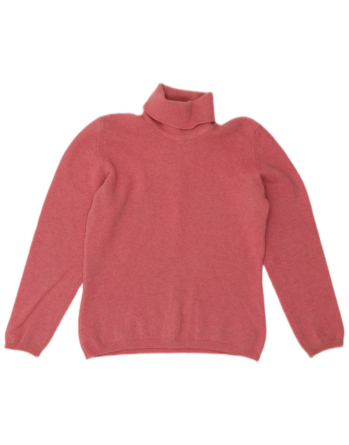 Lyle & Scott Rollkragenpullover für Damen, Gr. 14, Mittelrosa
