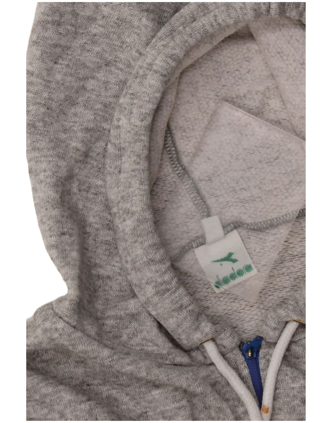DIADORA Übergroßer Grafik-Hoodie-Pullover für Damen, UK 12, Mittelgrau