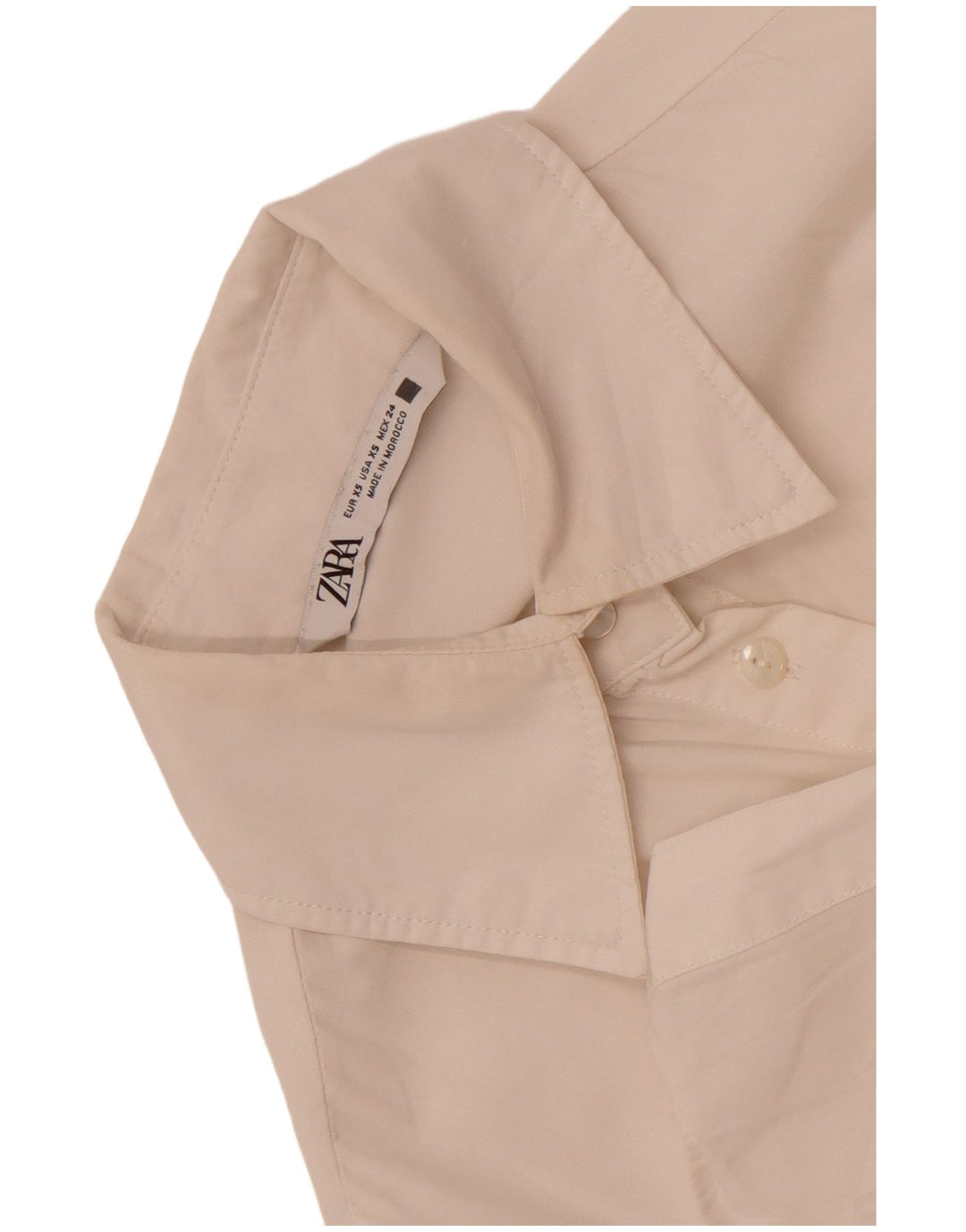 Zara Damen Übergroße Hemdbluse UK 6 XS Weiß