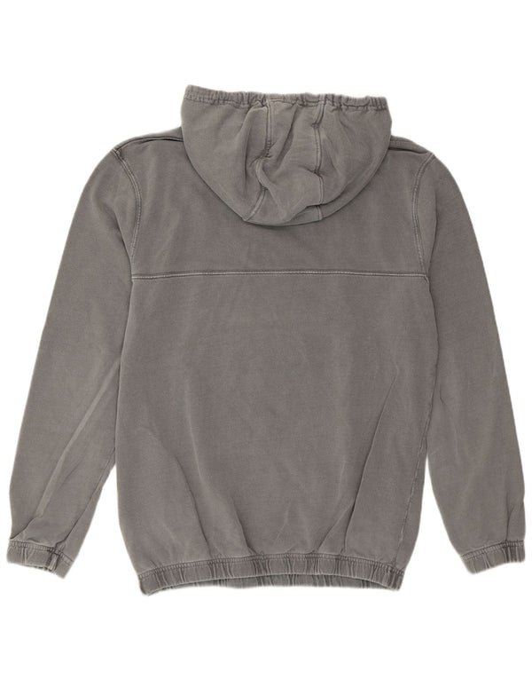 Ellesse Womens Graphic Oversized Hoodie Pullover UK 10 Small Graue Baumwolle