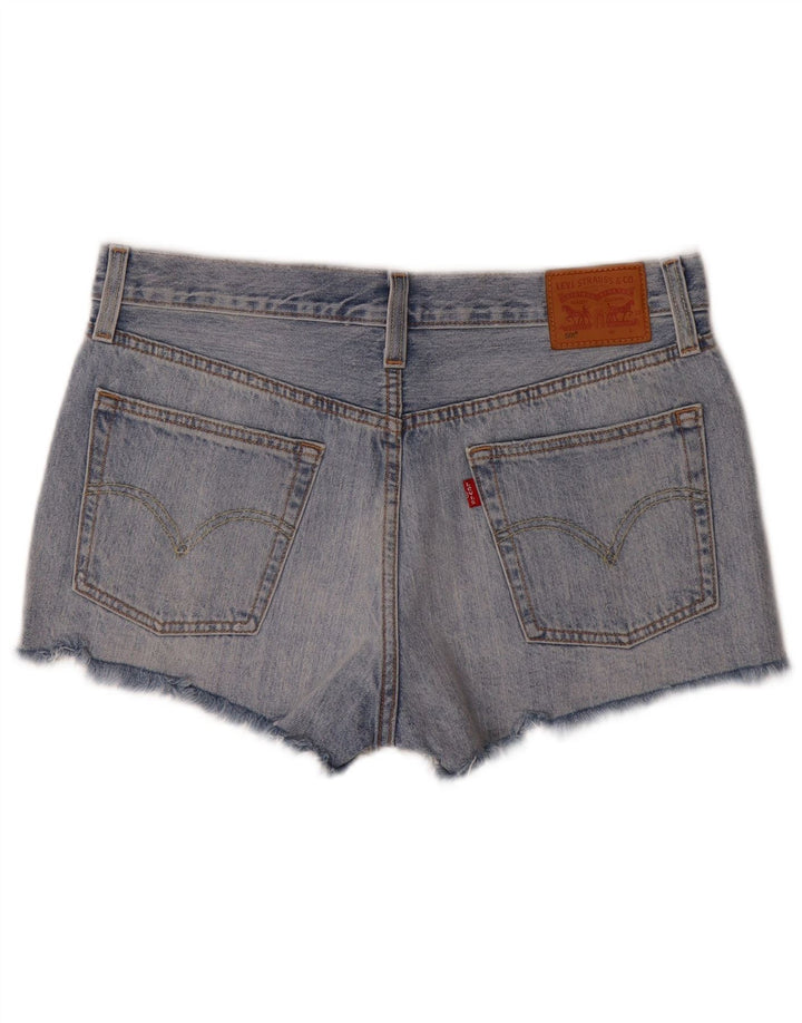 Levi's Damen 501 Distressed Denim Shorts W31 Mittelblaue Baumwolle