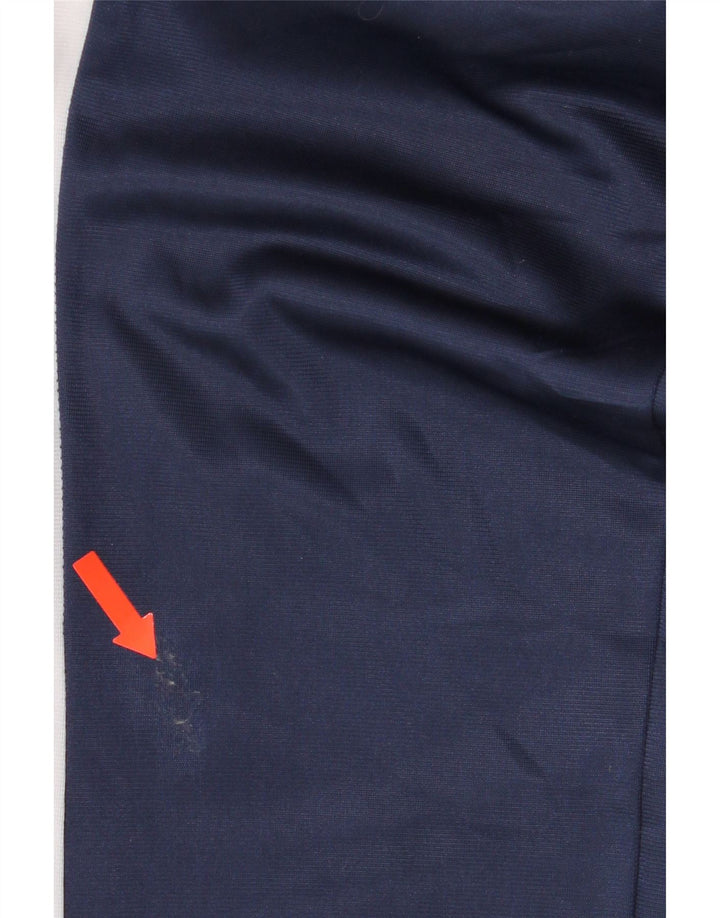 FILA Mens Graphic Tracksuit Trousers Medium Navy Blue Colourblock Vintage Fila and Second-Hand Fila from Messina Hembry 