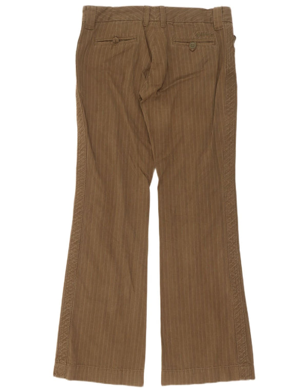 Billabong Damen Freizeithose US 7 Medium W32 L32 Khaki Nadelstreifen