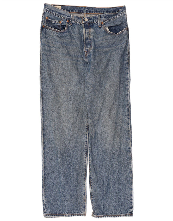 Levi's Herren 501 Straight Jeans W30 L30 Blaue Baumwolle