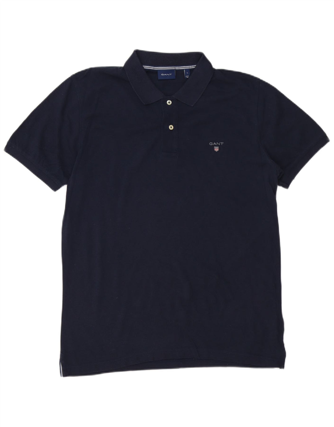 Gant Herren-Poloshirt, groß, marineblau, Baumwolle