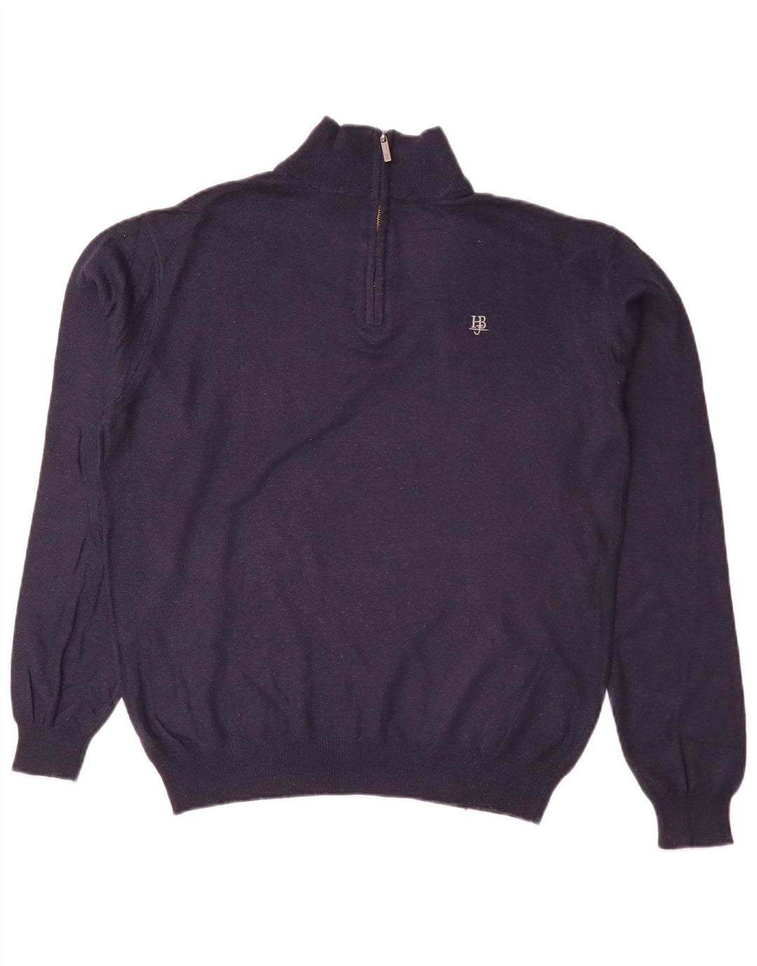 Harmont & Blaine Herren-Pullover mit Reißverschluss am Hals, Größe L, Marineblau