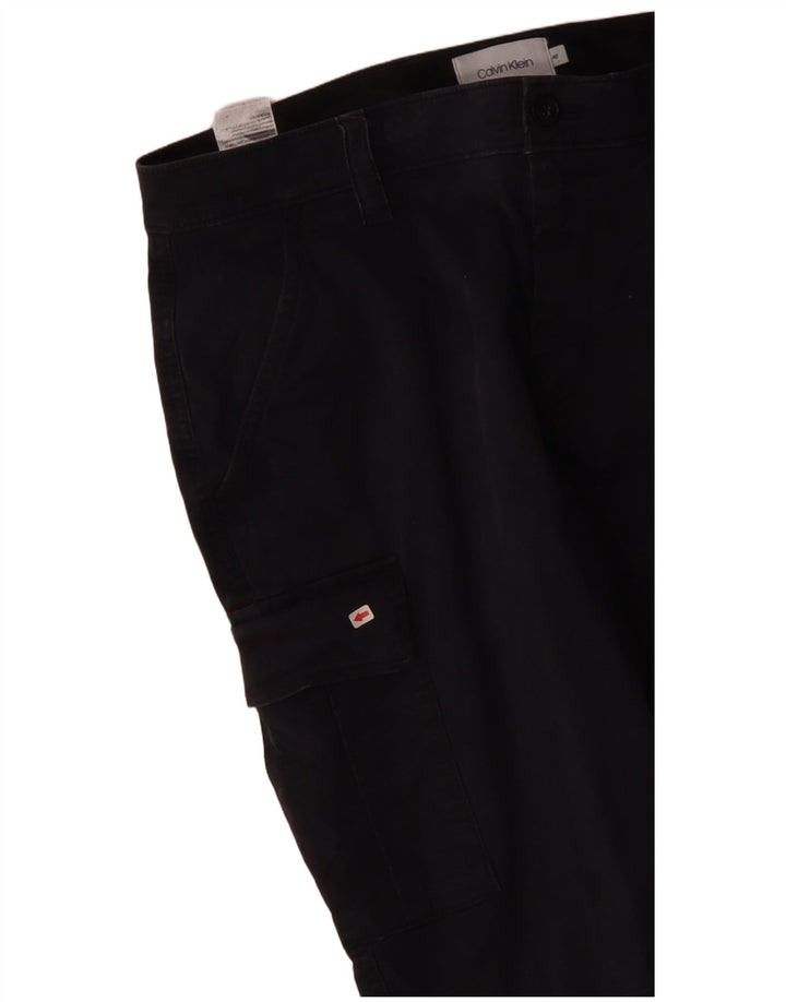 Calvin Klein Herren Cargoshorts IT 48 Medium W34 Marineblaue Baumwolle