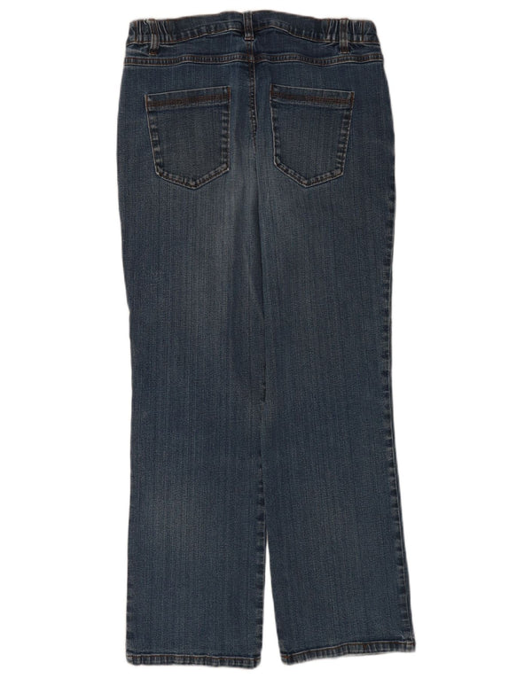 Marks & Spencer Damen Straight Jeans UK 14 Medium W34 L28 Blaue Baumwolle