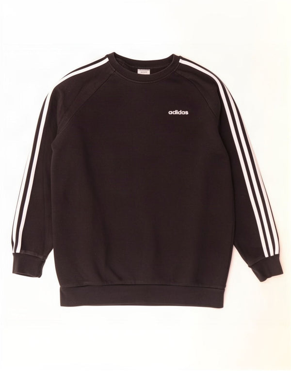 Adidas Damen-Sweatshirt in Übergröße, Größe S, Größe S, Schwarz, Baumwolle