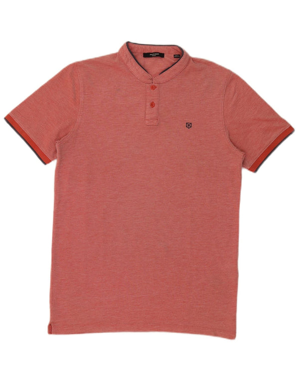 Jack & Jones Herren-Poloshirt, klein, rote Baumwolle