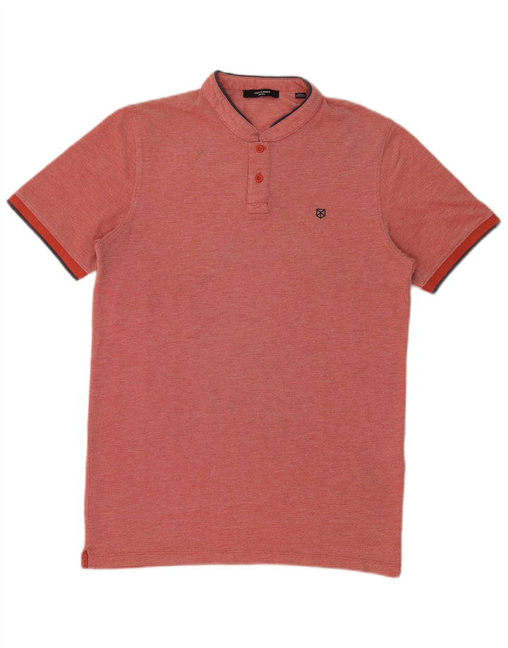 Jack & Jones Herren-Poloshirt, klein, rote Baumwolle
