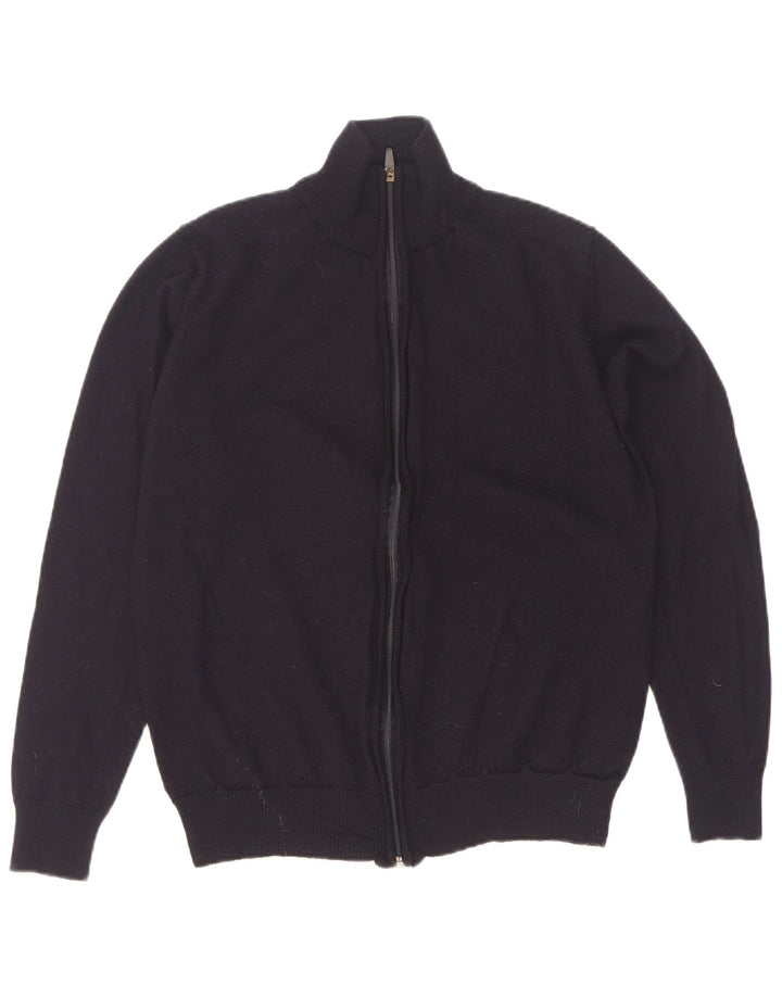Zara Herren-Cardigan-Pullover, groß, Schwarz