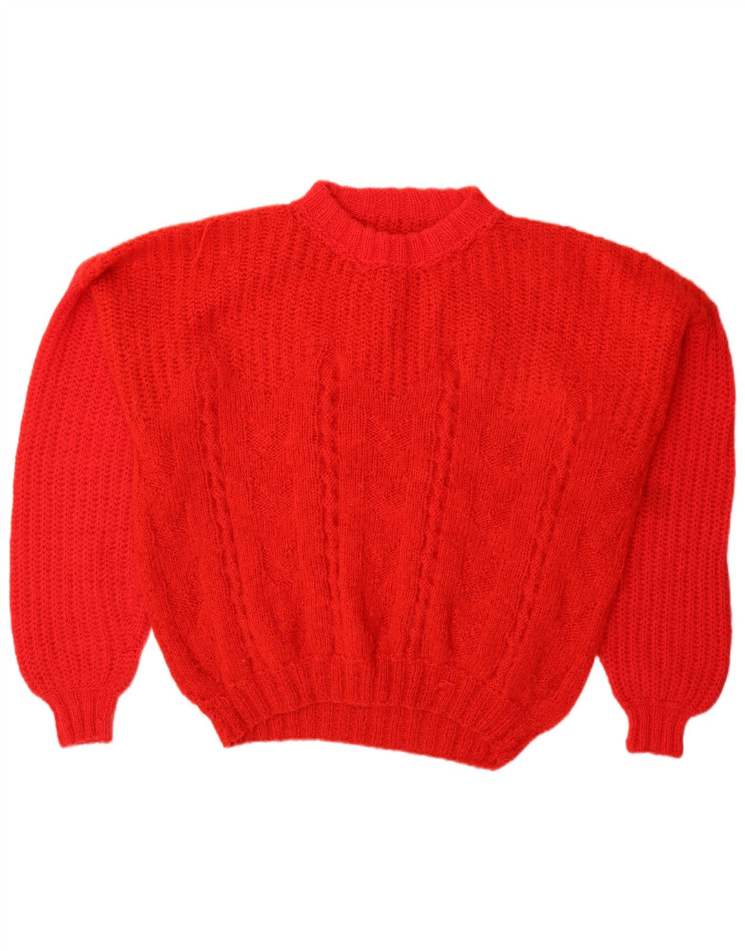 Vintage Herren Rollkragenpullover Pullover Groß Rot