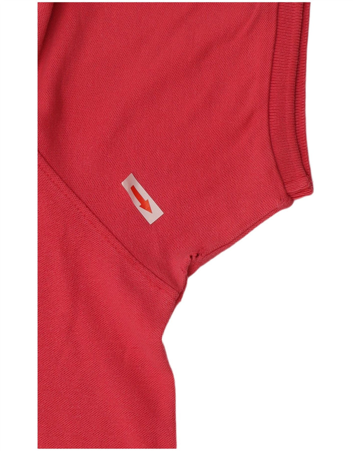 Fila Herren-Poloshirt, groß, rosa, Baumwolle