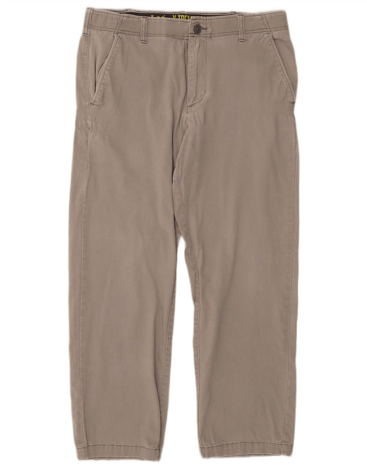 LEE Herren X-treme Comfort Straight Chino Hose W34 L30 Graue Baumwolle