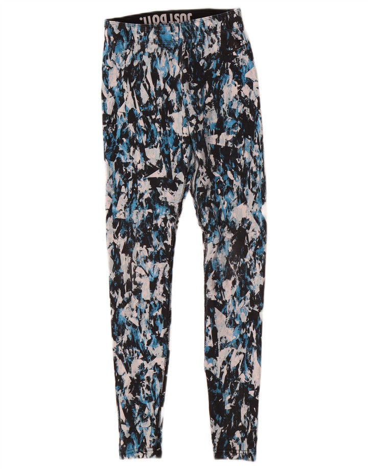 Nike Damen Leggings UK 4 XS Mehrfarbige Tarnung