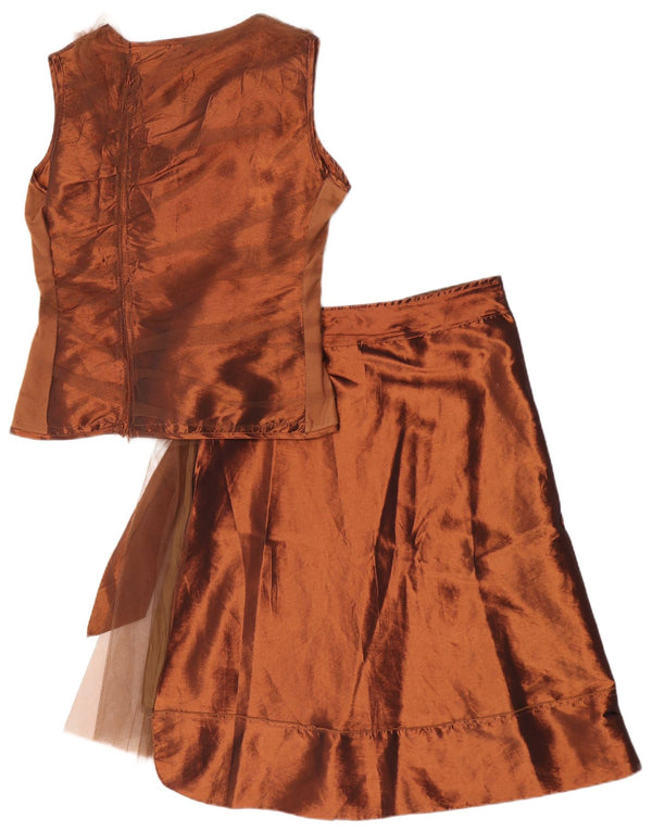 James Lakeland 2-teiliges Wickelrock-Set für Damen, UK 14, Größe L W32, braunes Nylon