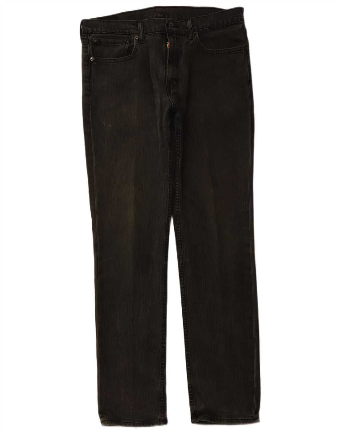 LEVI'S Herren Straight Jeans W36 L34 Grüne Baumwolle